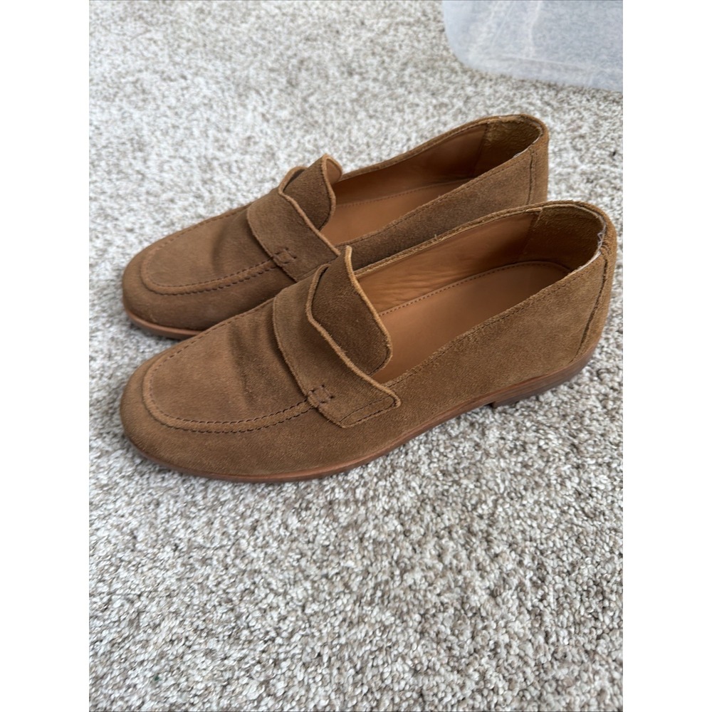 Tecovas The Monterrey Penny In Cork Suede Slip On Loafers Mens Size 8 D